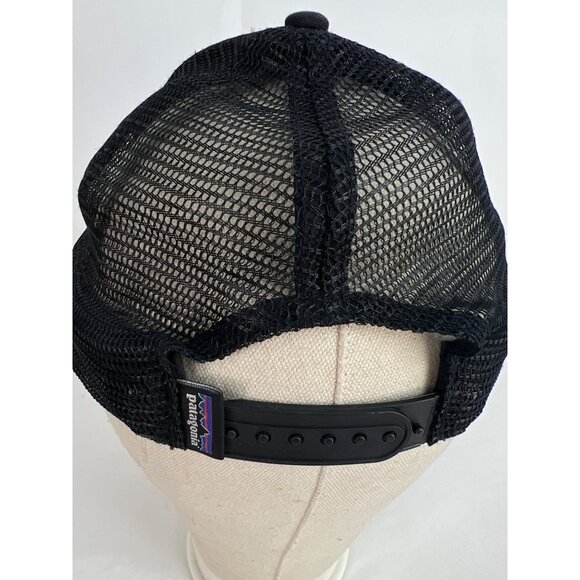 Patagonia Black Mesh Trucker Hat with Adjustable Snapback - Picture 3 of 5